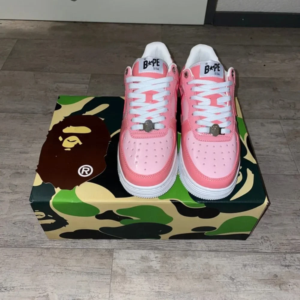 A Bathing Ape Bapesta ( Pink Camo ) womens - Picture 3 of 6